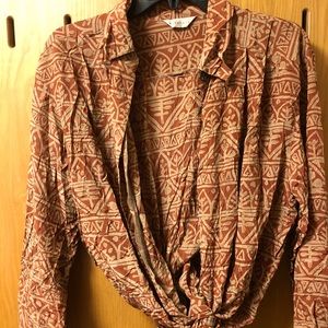 Vintage Patterned Blouse